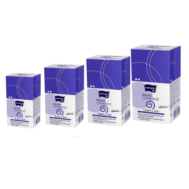 Matofix cohesive öntapadós kötésrögzítő 8cmx4m - 1 Matofix cohesive öntapadós kötésrögzítő 8cmx4m