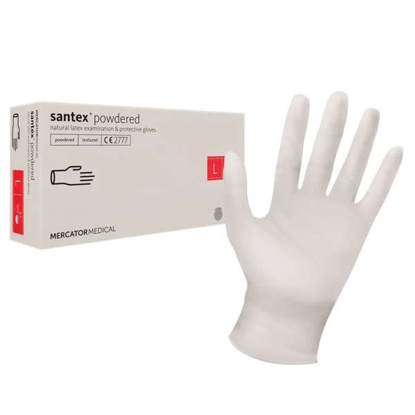 Santex Latex gumikesztyű L