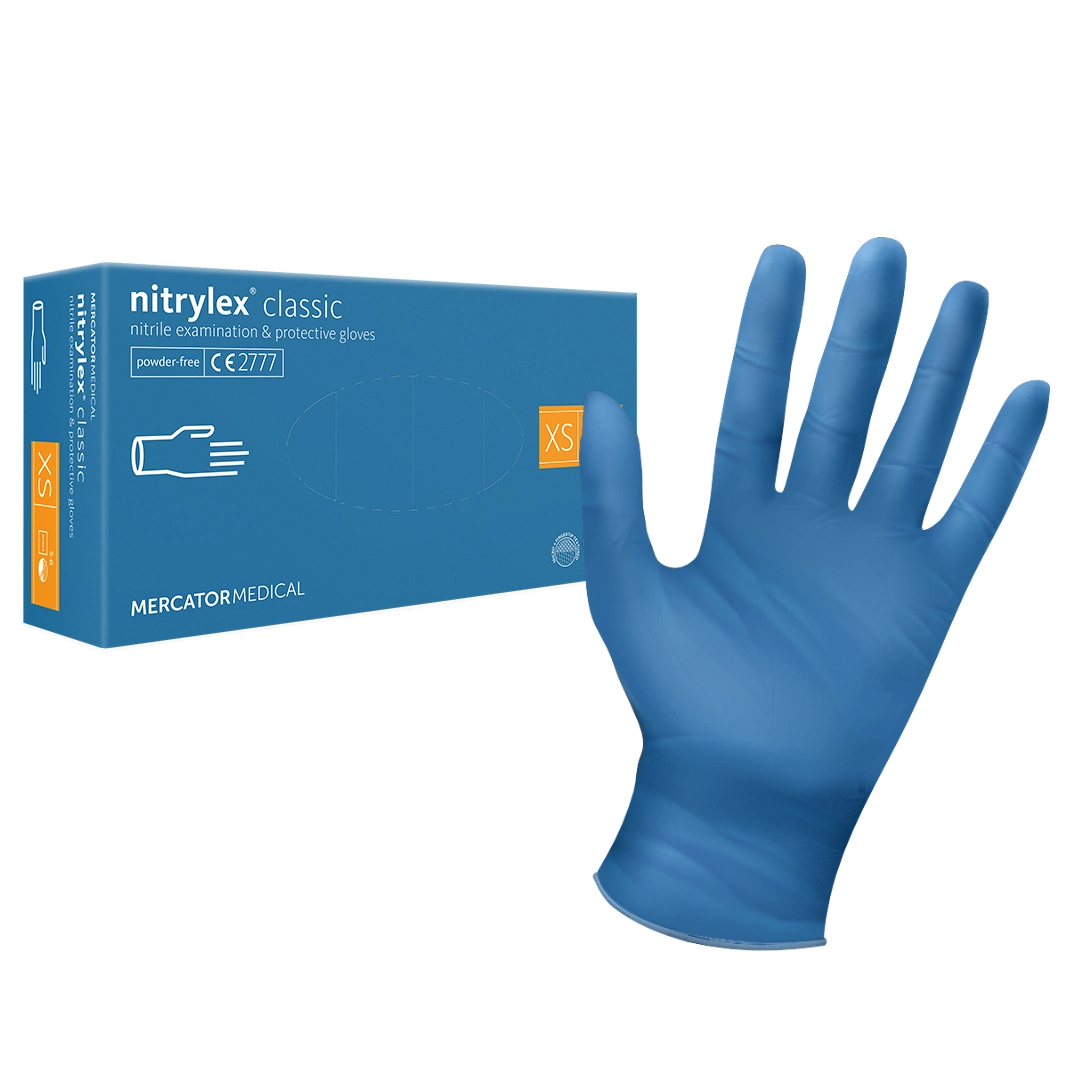Nitrylex Classic gumikesztyű kék XS - 1 Nitrylex Classic gumikesztyű kék XS